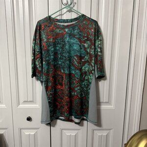Silver Bait Fishing T Shirt Mens XXL Green Orange